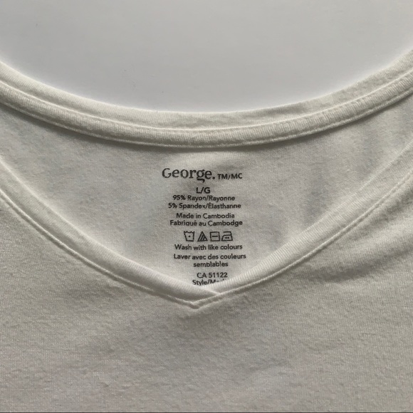 White George Short Sleeve Women’s T-Shirt - Picture 3 of 3